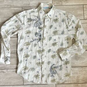 Men’s English Laundry Christopher Wicks Hand Sewn Western Button Down Shirt Sz M